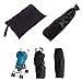 ilovebaby Travel Gate Check Bag for Umbrella Strollers, Super Lightweight, Water-resistant Nylon Fabric Extra Handle for Easy Carrying Outdoors - Airplane, Color Black