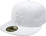 MLB St Louis Cardinals White on White 59FIFTY Fitted Cap (6 7/8)