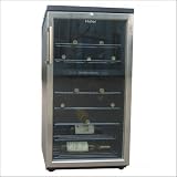 Haier HVZ040ABH5S - 40-Bottle Capacity Wine Cellar - Dual Storage Compartment with Glide Out Racks