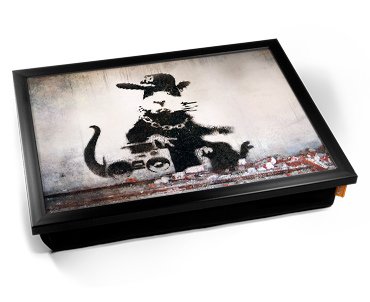 Banksy Rap Rat Cushion Lap Tray