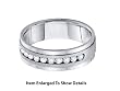 Mens Comfort Fit 14k White Gold Genuine 1/4 CTW Diamond Band