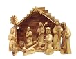 Olive Wood Large Modern Nativity Set 14" in Height