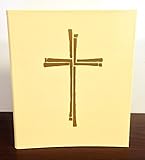 Ceremonial Binder - Series 2 - Ivory with Gold Cross (1-inch Spine)