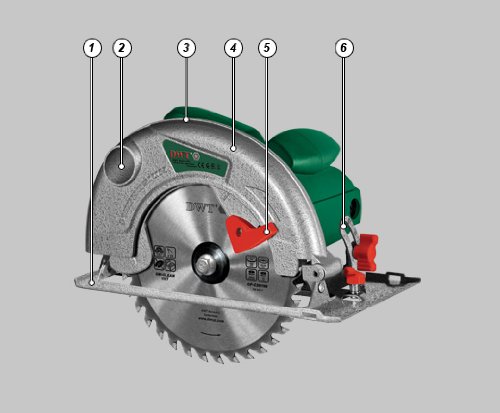Handkreissäge Kreissäge 1200 Watt 190 mm von 