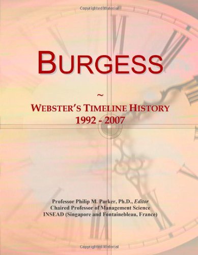 Burgess: Webster's Timeline History, 1992 - 2007