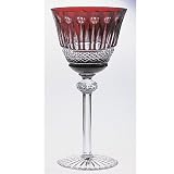 RUBY WINE GOBLET - RUBY KING LOUIS 240 GRAM CRYSTAL WINE GOBLET