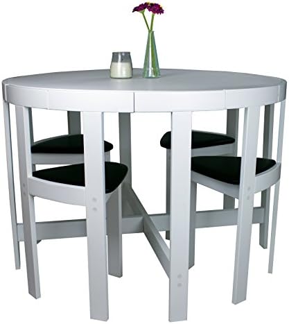 NORDIC Furniture 5-Piece Dinette Set, White