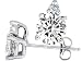 2.46 cts Genuine White Topaz and Diamond Earring Studs - 14kt White or Yellow Gold