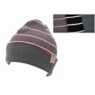Kids/Childrens Unisex Striped Winter Thermal Knitted Slouch Hat