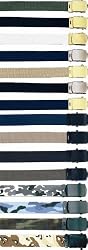 Army Camouflage or Solid Color Military Web Belts