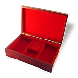 Coffret a Bijoux de Charme Feutrine Rouge