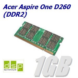 1GB Speicher / RAM für Acer Aspire One D260 (DDR2)