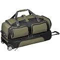 Eddie Bauer® Timberwood Drop Bottom Rolling Duffel Bag - Palm Green