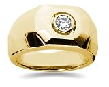41bmldgqkzL. SL160  0.35 CTW Mens Diamond Ring in 18K Yellow Gold