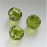 Swarovski Crystal #5000 Round Beads 8mm Olivine (5)