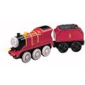 Thomas and Friends Battery-Powered Wooden Railway Toy - James