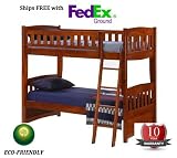 Night & Day Furniture Cinnamon Twin/Twin Bunk Bed