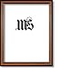 8.5x11 / 8.5`` x 11`` Frame for Picture Photo or Diploma, Solid Wood, Walnut & Gold, style #606