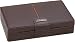 Dulwich Brown Leather with Orange Lining 15 Piece Cufflink Box