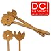 Kitchen & Housewares : Bamboo Flower Shaped Salad Servers by Decor Craft Inc.