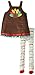 Mud Pie Little Girls' Turkey Jumper and Tights
