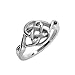 Stainless Steel Celtic Knot Love Promise Committment Ring (Size 5 - 10)