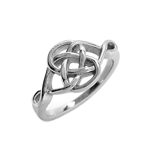Stainless Steel Celtic Knot Love Promise Committment Ring (Size 5 - 10)