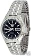 Seiko Men's 5 Automatic SNK307K Silver Stainless-Steel Automatic Watch with Black Dial Seiko Men's 5 Automatic SNK307K Silver Stainless-Steel Automatic Watch with Black Dial