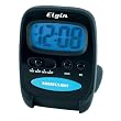 Elgin Travel Alarm Clock With Red Flashing Alarm