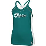 Reebok - Reebok Miami Dolphins Ladies Aqua Asteroid Racerback Tank Top