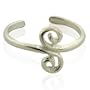 Sterling Silver Ionic Scrolls Adjustable Toe Ring