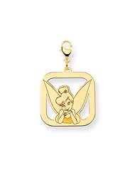 Disney Tinker Bell Square Lobster Clasp Charm