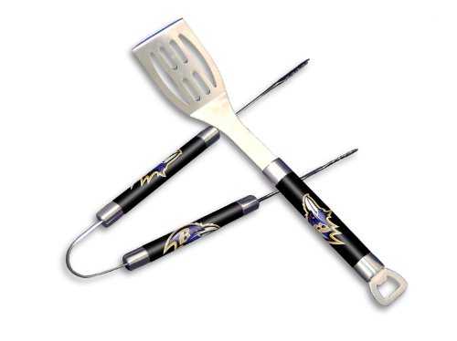 NFL Baltimore Ravens Barbeque Tongs and Spatula Set