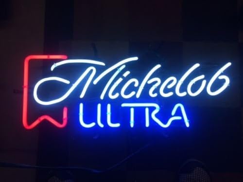 Sweet Vintage Michelob Ultra Handcrafted Real Glass Neon Light Sign Home Beer Bar Pub Sign 24x18 inches.The Best Offer!Super Bright!