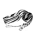 Zebra Black/White Lanyard keychain holder 25mm x 48cm