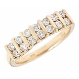 0.65ct Diamond Wedding Anniversary Band Ring in Channel Setting 14K Yellow Gold (SI Clarity, G Color)