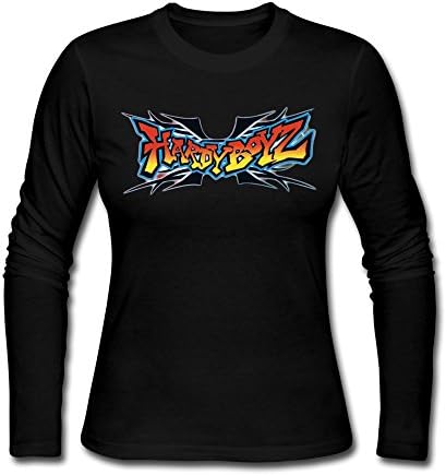CLHUA Women's Hardy Boyz Wwe Logo Long Sleeve T-shirt Black XXL