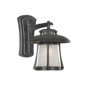Kenroy Home 3190 Laguna Medium Wall Lantern, Ebony Pearl