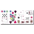 Poker Cards Self Stick Room Appliques