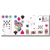 Poker Cards Self Stick Room Appliques