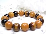 パワーストーン天然石*黄翡翠&タイガーアイ ブレスレット12㎜