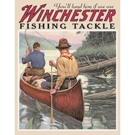 Tin Sign Winchester - Fishing Tackle