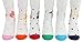 FloraKoh Women Cotton Crew Casual Socks 6 Pair Pack