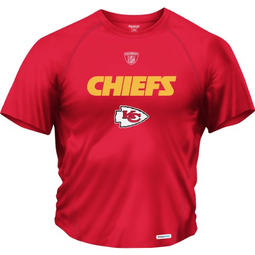 Reebok Kansas City Chiefs Sideline Authentic Speedwick T-Shirt Extra Large