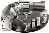 Mens "Mounted Shooter and Bullets" Gun Metal Belt Buckle
