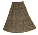 BombayFashions Gray LONG SOLID Ethnic Indian Boho Gypsy Skirt