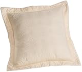 Court of Versailles Caprice Quilted European Sham, Ivory