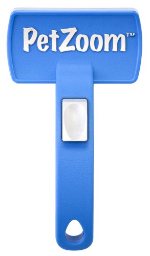 Dog Grooming Brushes:PetZoom Self Cleaning Grooming Brush with Bonus Pet Trimmer
