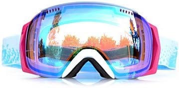naluo BASTO Windproof White Frame Blue Sensor Skiing Snow Goggles