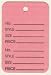Large Pink 2 Part Perforated Price Coupon Tags / 1000